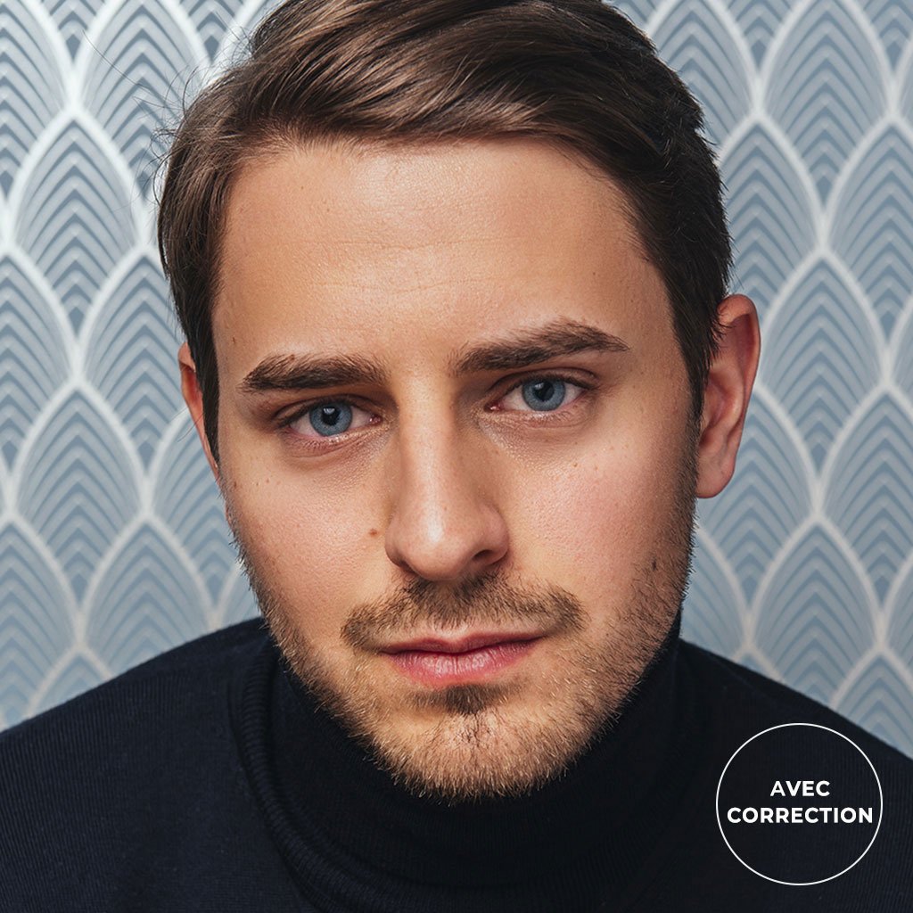 Lentilles de couleur Bleu ciel avec correction - 3 mois