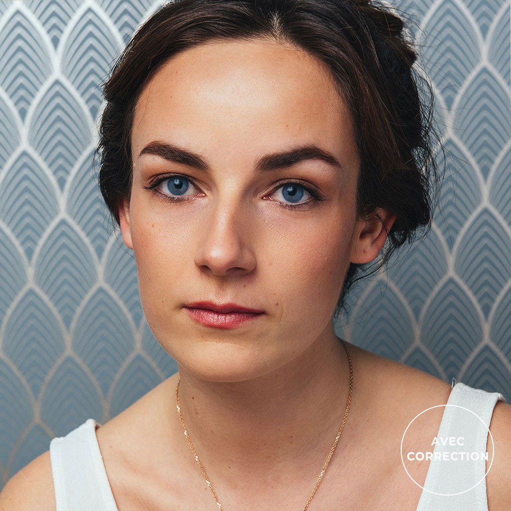 Lentilles de couleur Bleu ciel avec correction - 3 mois