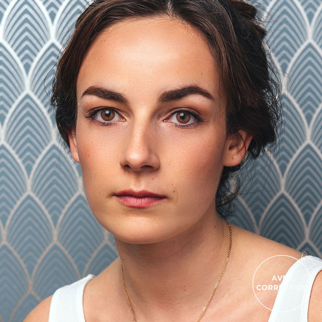 Lentilles de couleur Marron Noisette avec correction - 3 mois