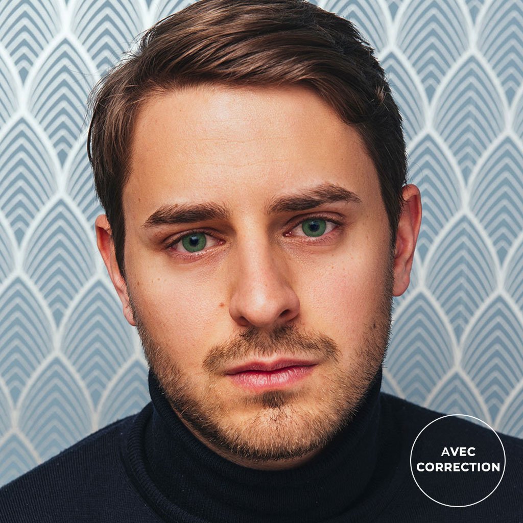 Lentilles de couleur Vert jade avec correction - 3 mois