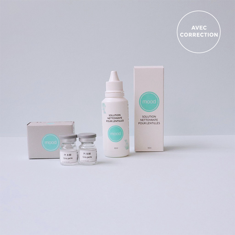 Lentilles de couleur Vert jade avec correction - 3 mois